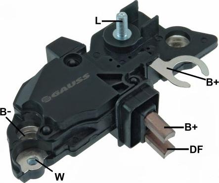 GAUSS GA231 - Regulator, alternator aaoparts.ro