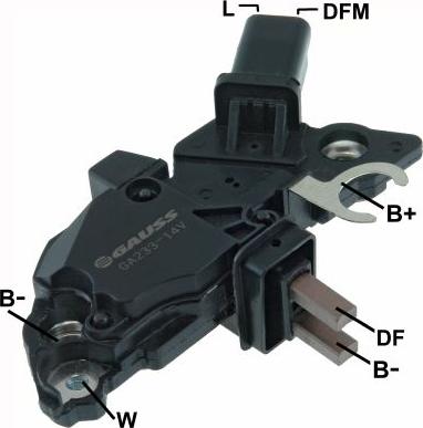 GAUSS GA233 - Regulator, alternator aaoparts.ro