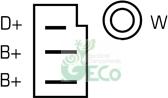 GECO A414289 - Generator / Alternator aaoparts.ro