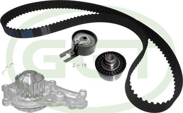 GGT KPA20016 - Set pompa apa + curea dintata aaoparts.ro