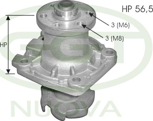 GGT PA10019 - Pompa apa aaoparts.ro