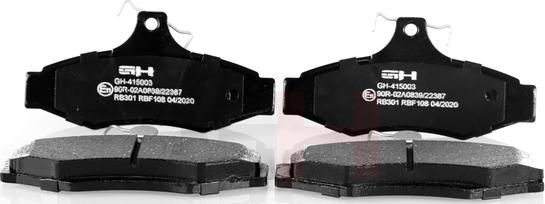 GH GH-415003 - Set placute frana,frana disc aaoparts.ro
