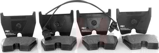 GH GH-410212 - Set placute frana,frana disc aaoparts.ro