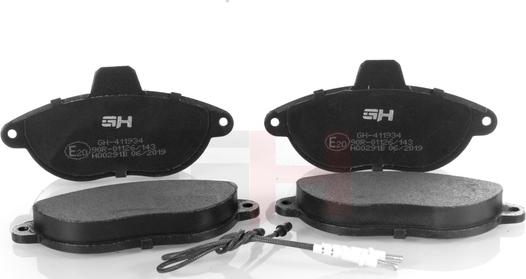 GH GH-411934 - Set placute frana,frana disc aaoparts.ro