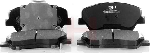 GH GH-411304 - Set placute frana,frana disc aaoparts.ro