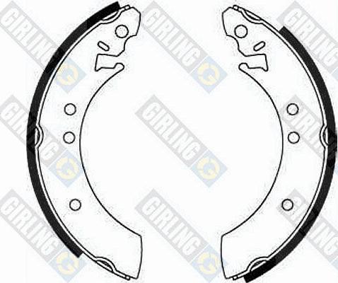 Girling 5160861 - Set saboti frana aaoparts.ro