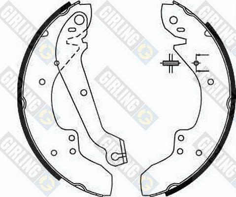Girling 5161671 - Set saboti frana aaoparts.ro