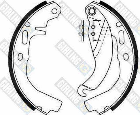 Girling 5161869 - Set saboti frana aaoparts.ro
