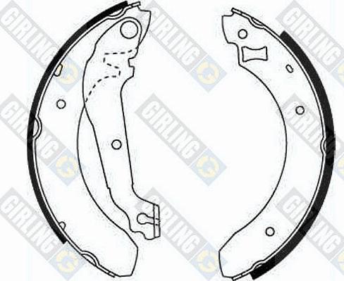 Girling 5162071 - Set saboti frana aaoparts.ro