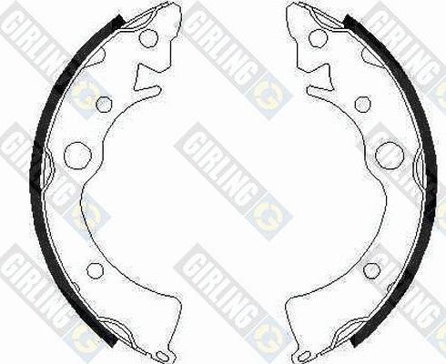 Girling 5162109 - Set saboti frana aaoparts.ro