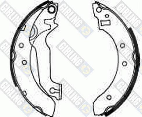 Girling 5162271 - Set saboti frana aaoparts.ro