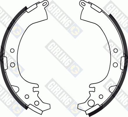 Girling 5184499 - Set saboti frana aaoparts.ro