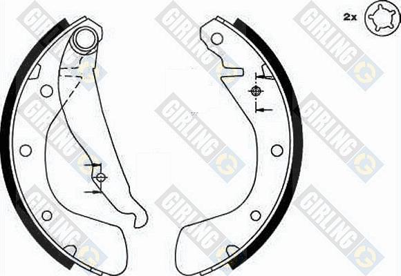 Girling 5185429 - Set saboti frana aaoparts.ro