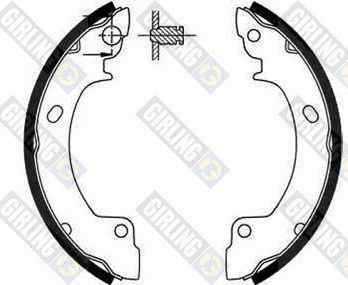 Girling 5185523 - Set saboti frana aaoparts.ro