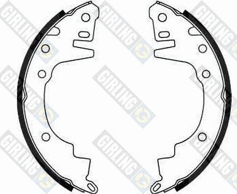 Girling 5185189 - Set saboti frana aaoparts.ro