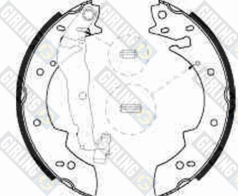 Girling 5185241 - Set saboti frana aaoparts.ro