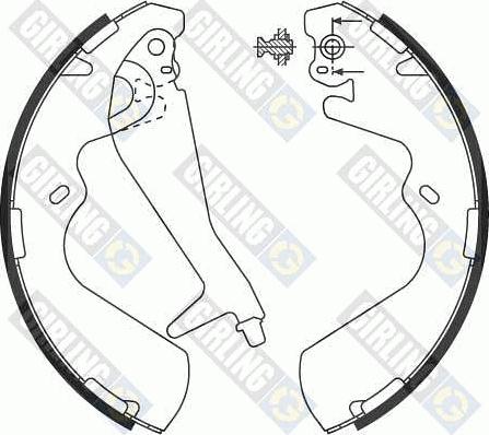 Girling 5186969 - Set saboti frana aaoparts.ro