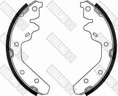 Girling 5186449 - Set saboti frana aaoparts.ro