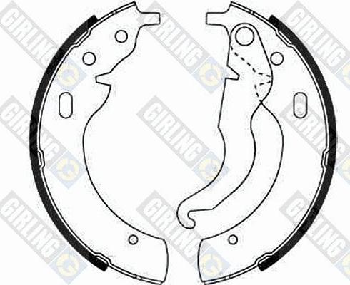 Girling 5180022 - Set saboti frana aaoparts.ro