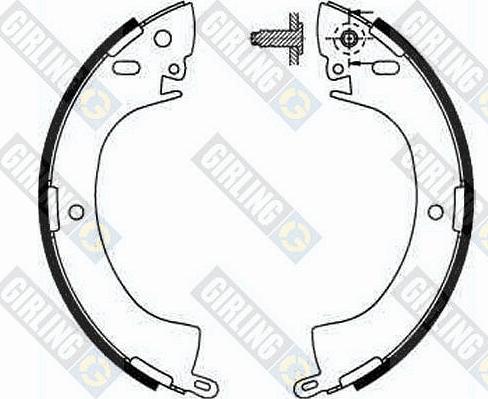 Girling 5181859 - Set saboti frana aaoparts.ro
