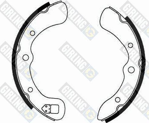 Girling 5181399 - Set saboti frana aaoparts.ro