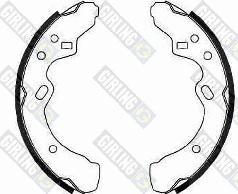 Girling 5182889 - Set saboti frana aaoparts.ro