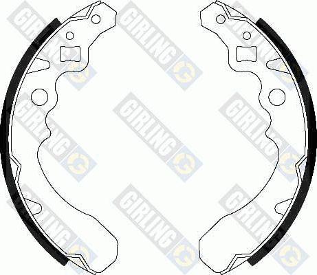 Girling 5182829 - Set saboti frana aaoparts.ro