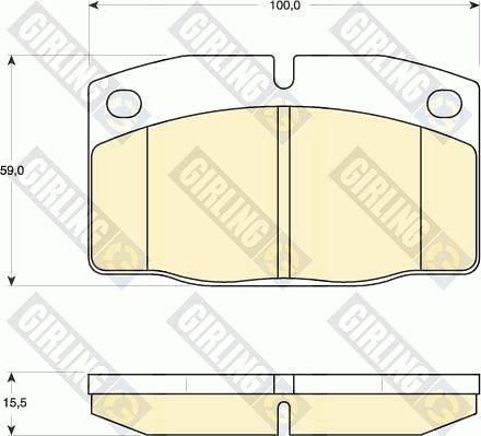 Girling 6410099 - Set frana, frana disc aaoparts.ro
