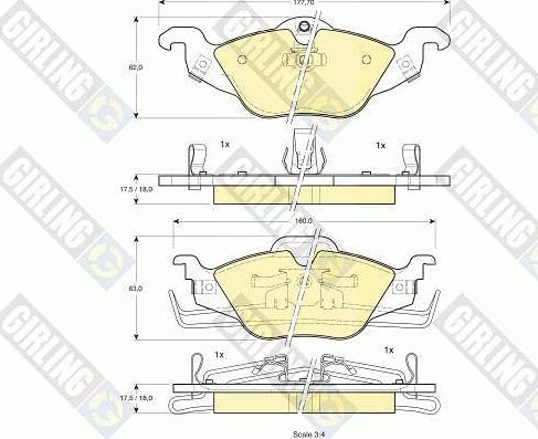 Girling 6410812 - Set frana, frana disc aaoparts.ro