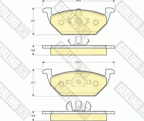 Girling 6411135 - Set frana, frana disc aaoparts.ro