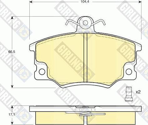 Girling 6410261 - Set frana, frana disc aaoparts.ro