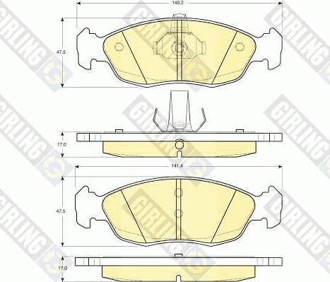 Girling 6410752 - Set frana, frana disc aaoparts.ro