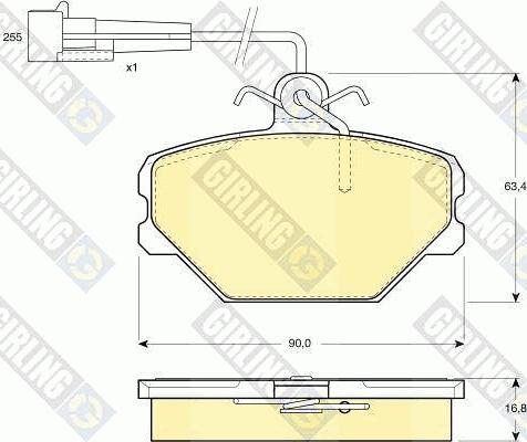 Girling 6411541 - Set frana, frana disc aaoparts.ro