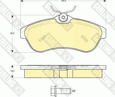 Girling 6411641 - Set frana, frana disc aaoparts.ro