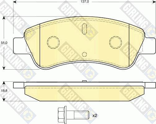 Girling 6411244 - Set frana, frana disc aaoparts.ro