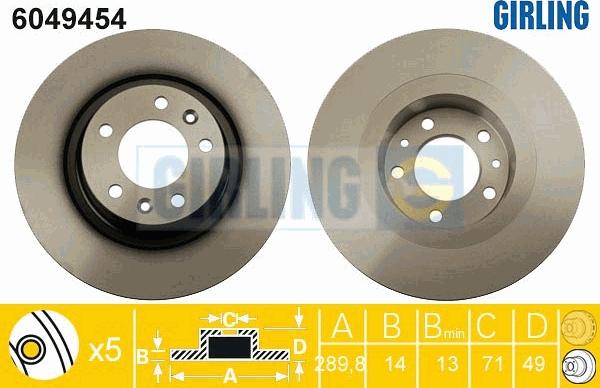 Girling 6049454 - Disc frana aaoparts.ro