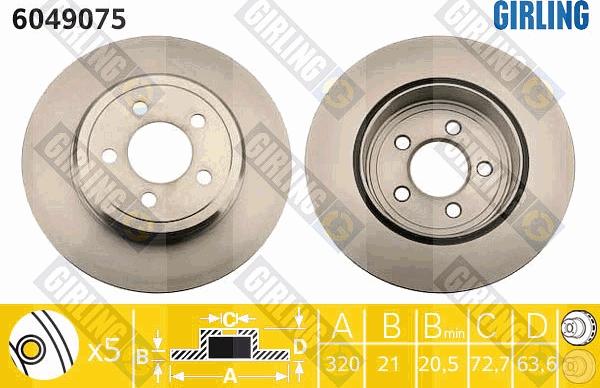 Girling 6049075 - Disc frana aaoparts.ro