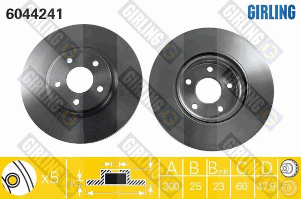 Girling 6044241 - Disc frana aaoparts.ro