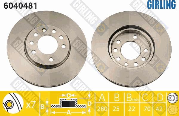 Girling 6040481 - Disc frana aaoparts.ro