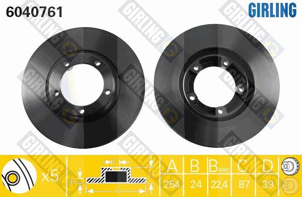 Girling 6040761 - Disc frana aaoparts.ro