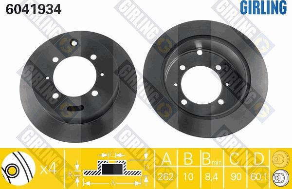 Girling 6041934 - Disc frana aaoparts.ro