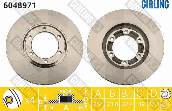 Girling 6048971 - Disc frana aaoparts.ro