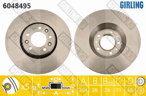 Girling 6048495 - Disc frana aaoparts.ro
