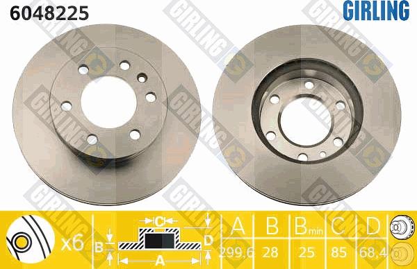 Girling 6048225 - Disc frana aaoparts.ro