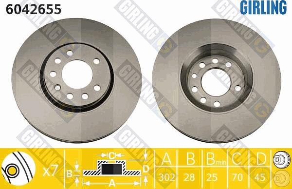 Girling 6042655 - Disc frana aaoparts.ro