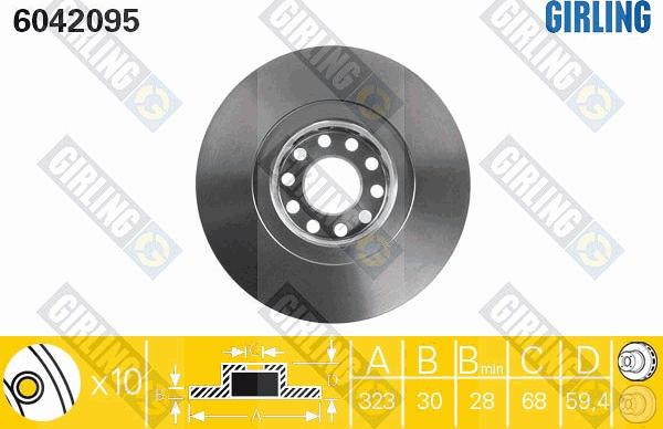 Girling 6042095 - Disc frana aaoparts.ro