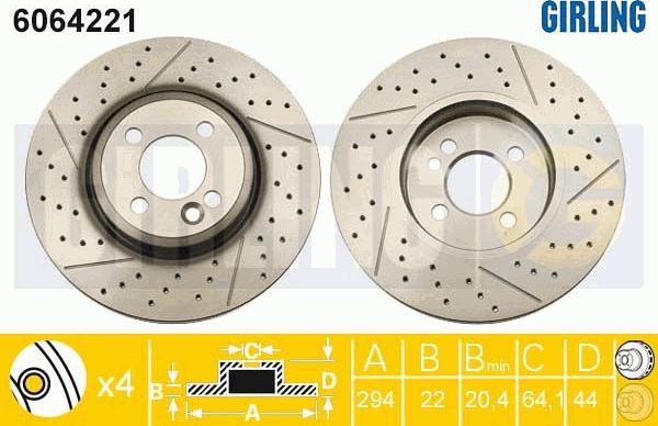 Girling 6064221 - Disc frana aaoparts.ro