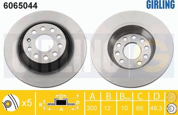 Girling 6065044 - Disc frana aaoparts.ro