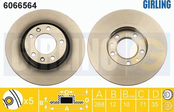 Girling 6066564 - Disc frana aaoparts.ro