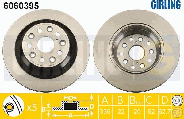 Girling 6060395 - Disc frana aaoparts.ro